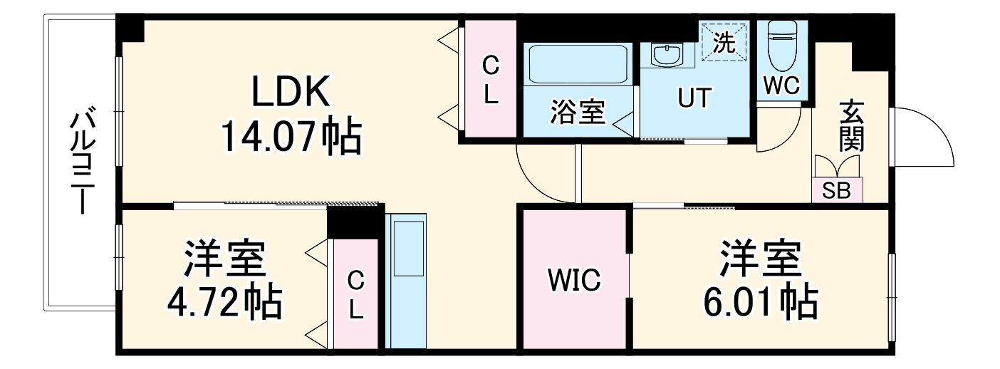 ロビニア若草の間取り