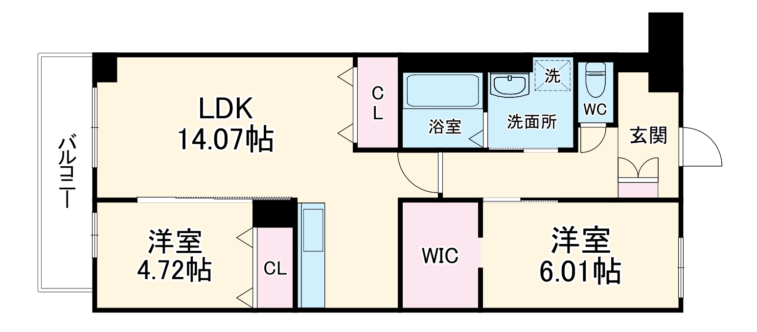 ロビニア若草の間取り