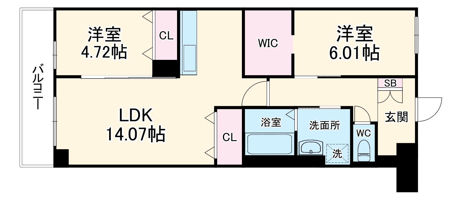 ロビニア若草の間取り