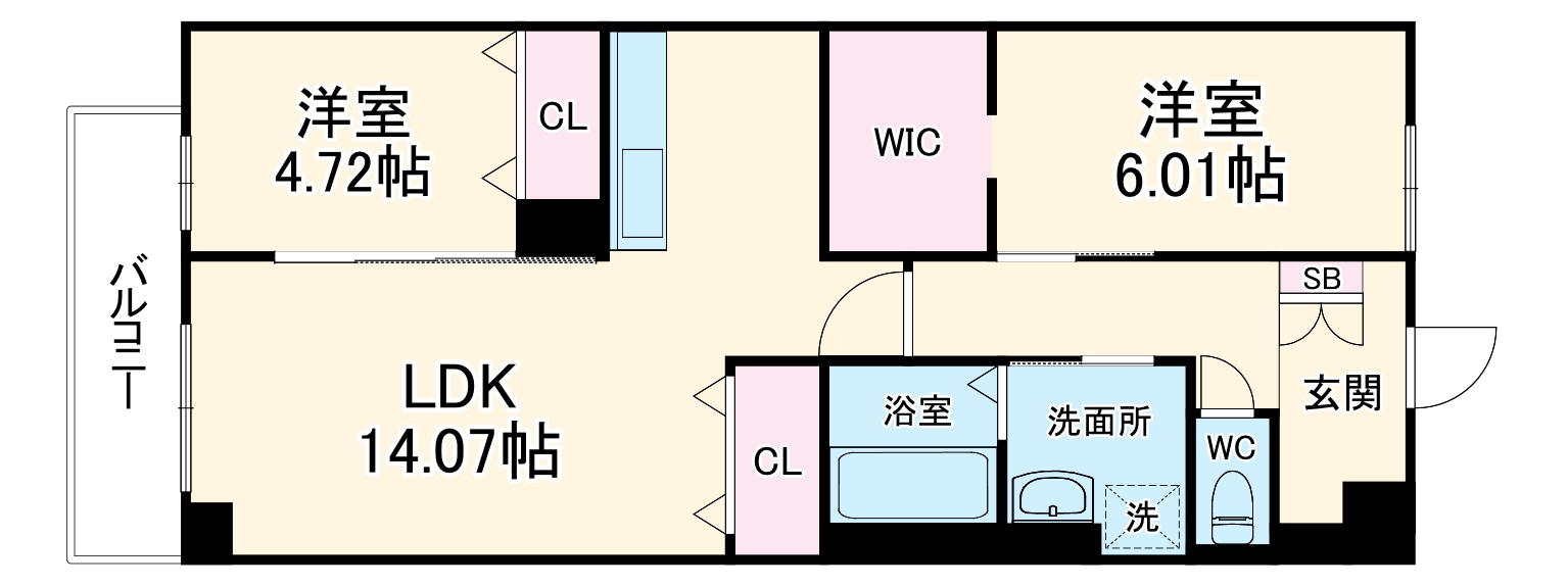 ロビニア若草の間取り