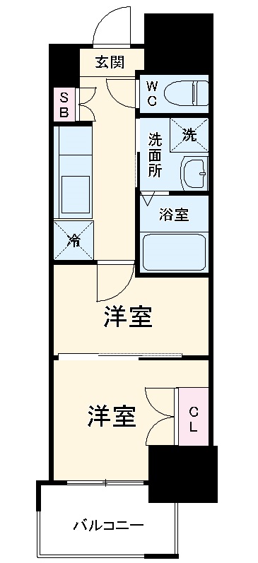 ＣＬＵＢ　ＯＲＩＥＮＴ　Ｎｏ．１０３の間取り