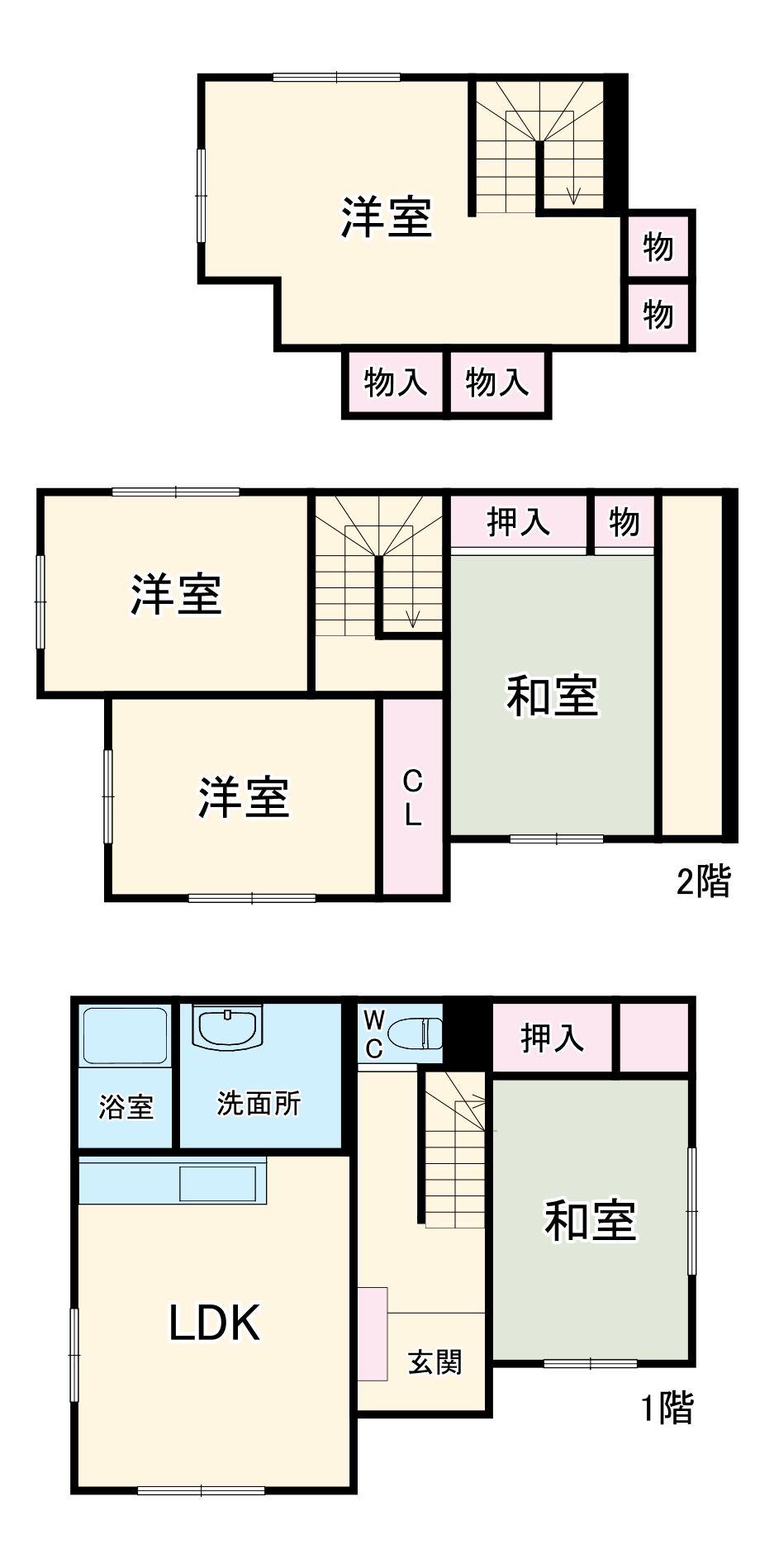 ソラノイエ３階戸建の間取り