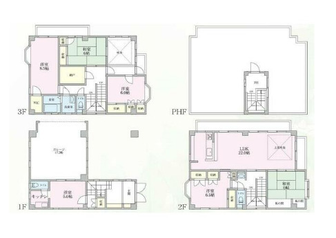 並木3丁目賃貸戸建の間取り