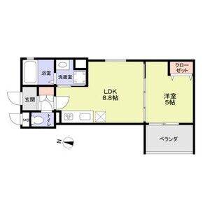 CASA　CALMA上野口の間取り