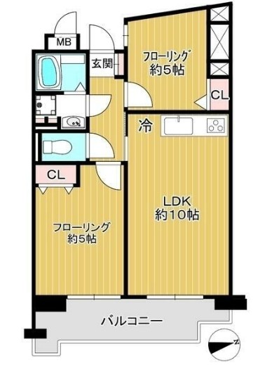 上高田四丁目団地一号棟の間取り