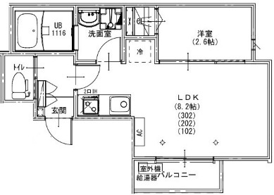 ＫＥＩＡＩ　ＲＥＳＩＤＥＮＣＥ　北上尾Ⅴの間取り