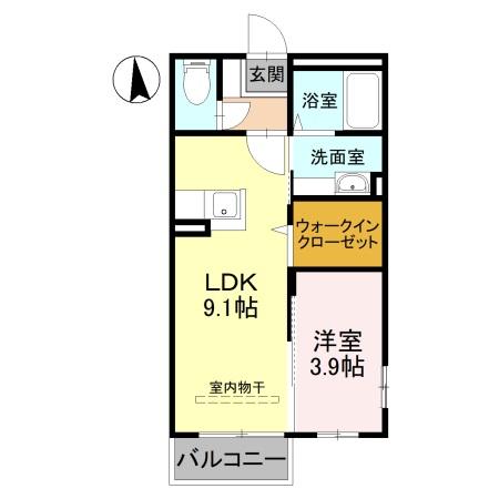 サンモール　Ａの間取り