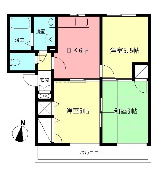 ルミエール中村Ｃの間取り