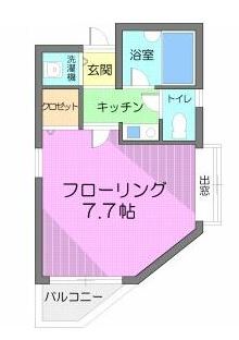 メイフェアフラットの間取り