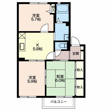 フォレスタBの間取り