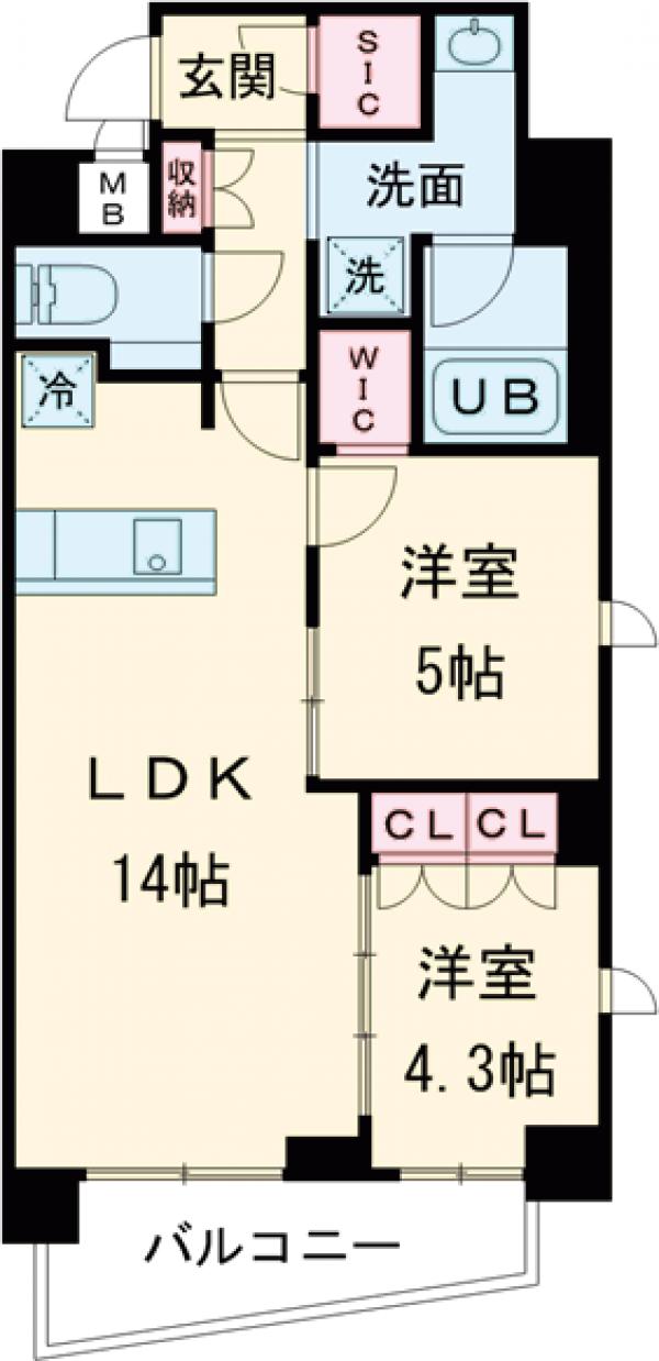 AIFLAT明大前の間取り