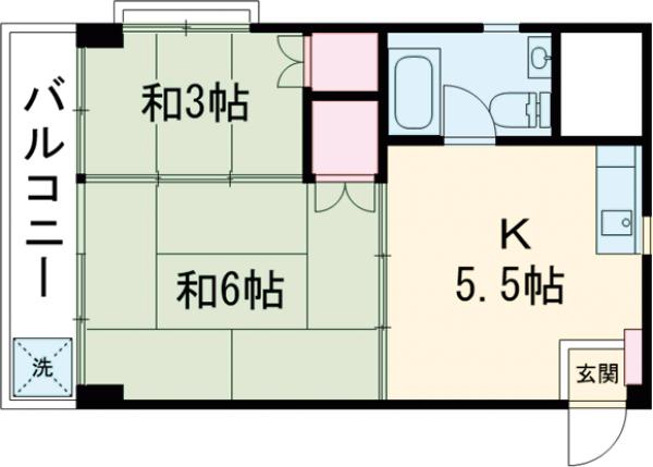 伏見ハイツの間取り