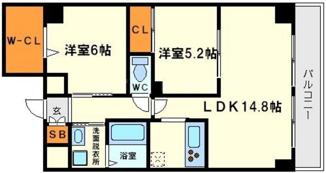 ボナール江坂の間取り