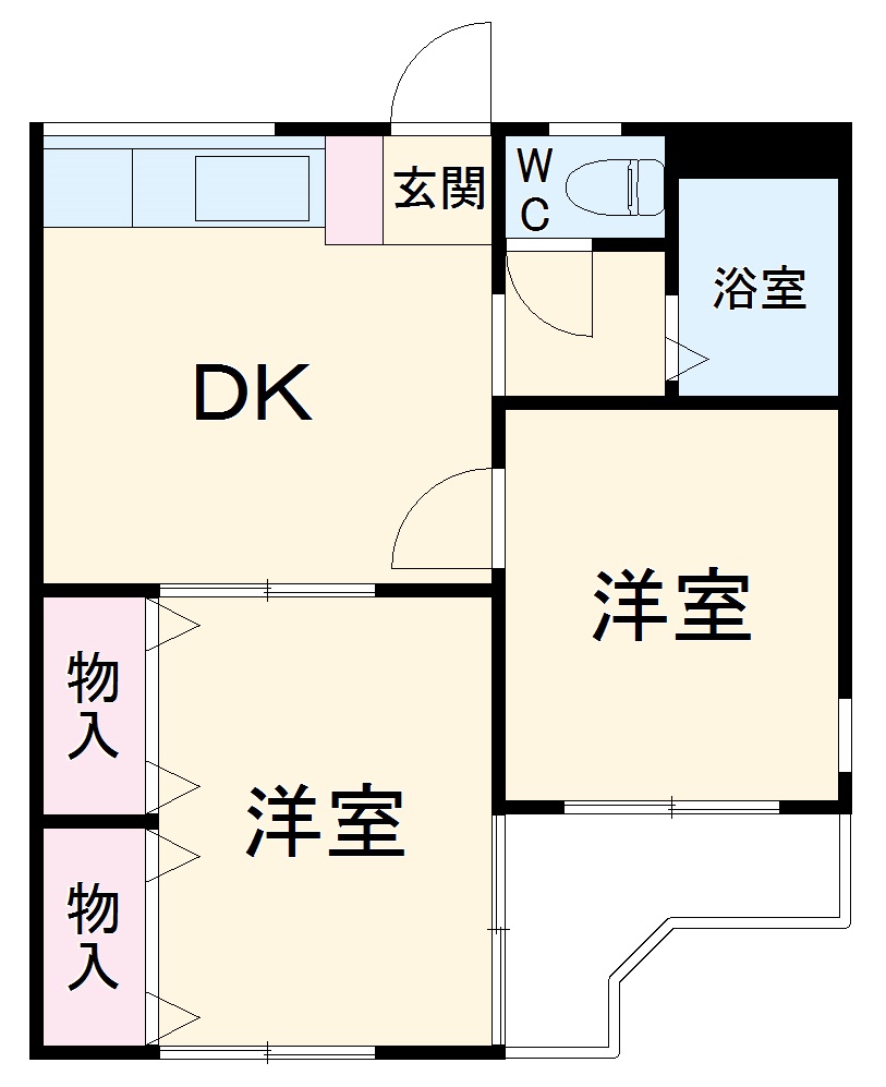 すすきのマンションの間取り