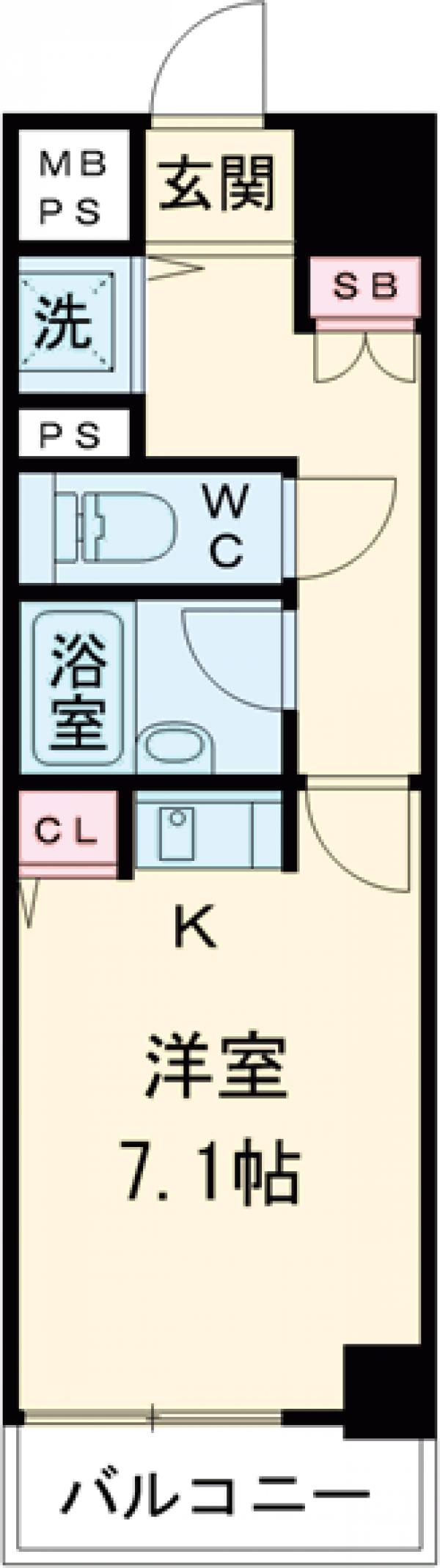 練馬の完工年月（1994年2月）築の賃貸マンションの間取り