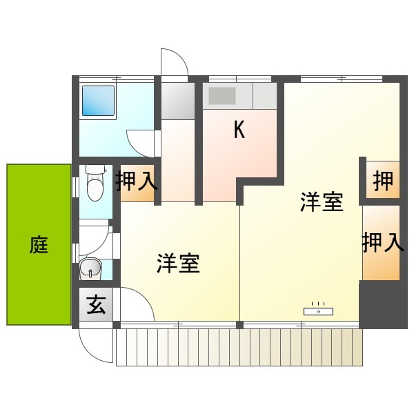 吉田Ｓ貸家の間取り