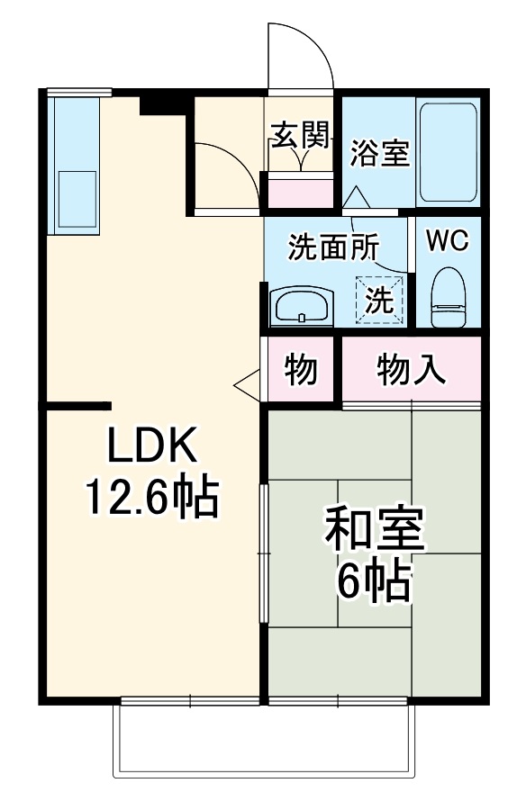 ユーサンパレスCの間取り