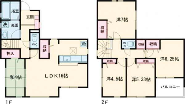  Ｓｕｍａｉ－ｔｏ清瀬市下宿０１の間取り