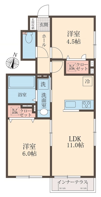 Ｌｉｎｅｒａ Ⅱの間取り