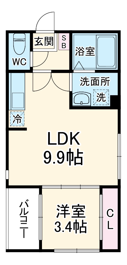 1/4 間取