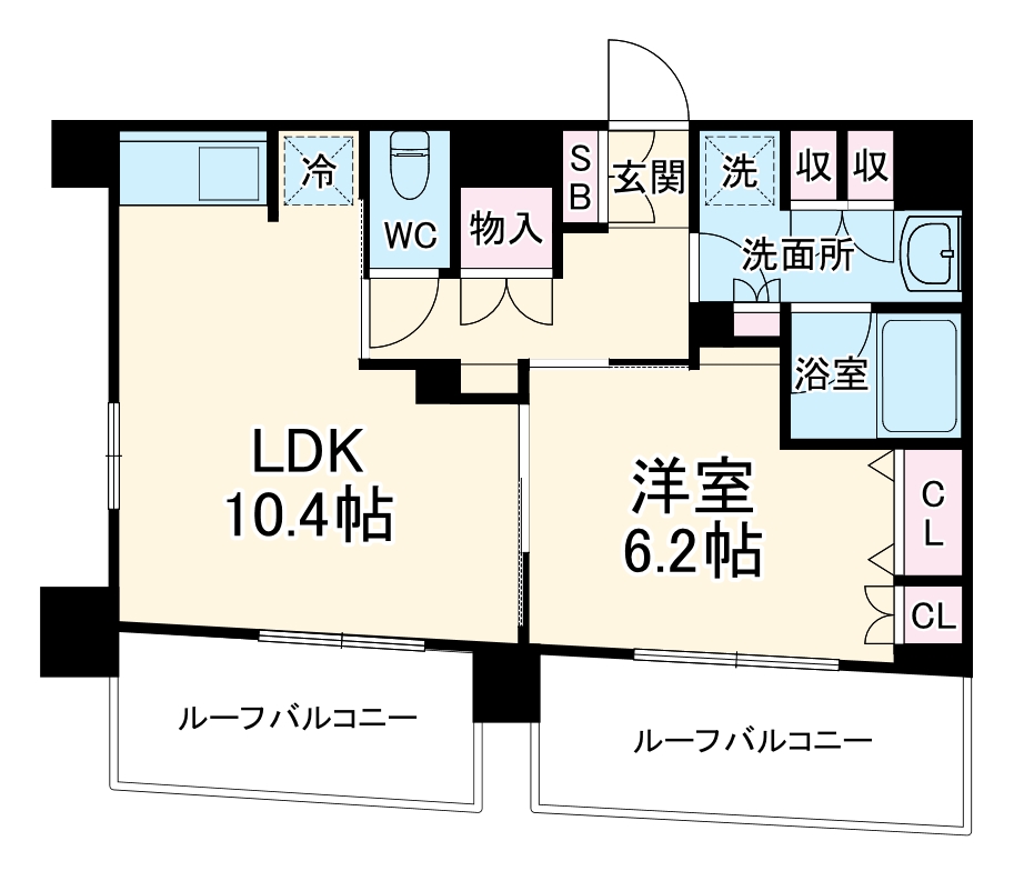 日神デュオステージ蒔田の間取り