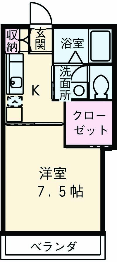 クリーンビレッヂAの間取り