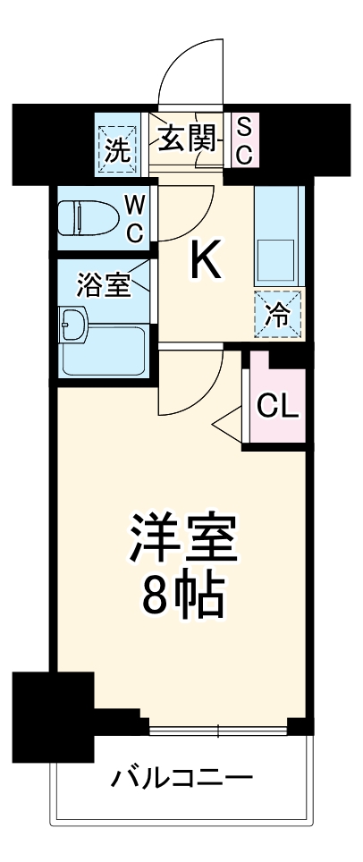 グランド・ガーラ横濱万世町の間取り