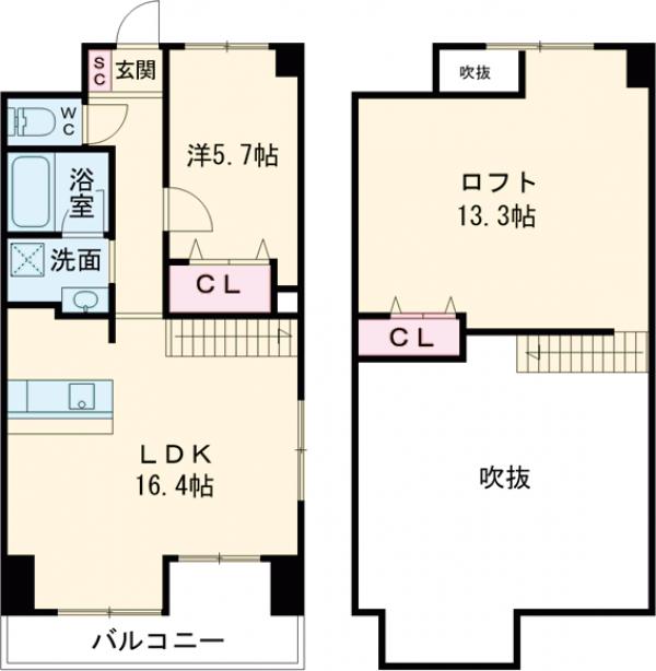 コンプレートＳＥＫＩＪＯＵの間取り
