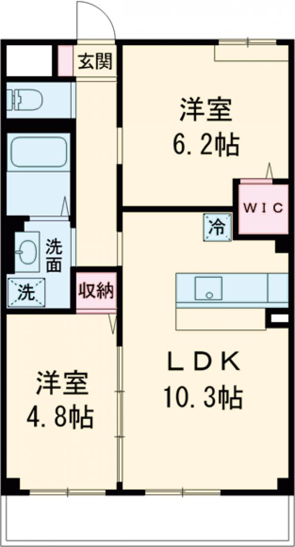 エルヴィータ大山崎の間取り