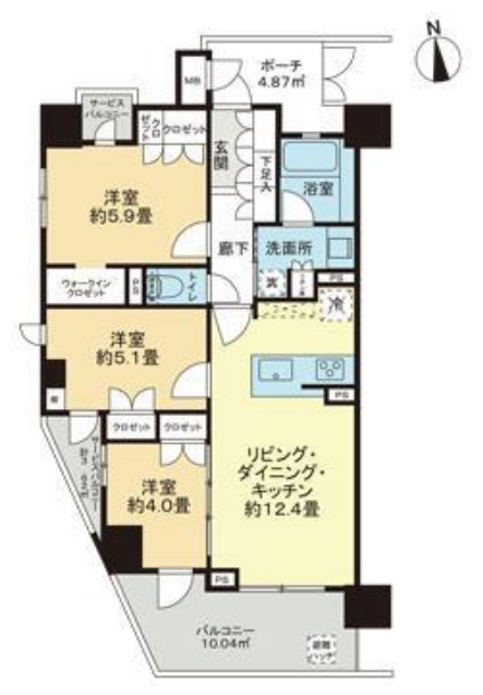 クレアポルテ西日暮里の間取り