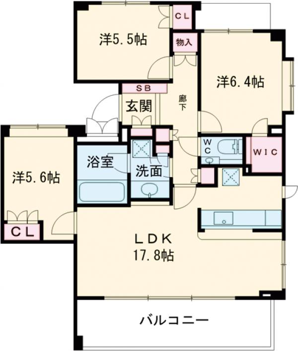 パストラルハイム上野毛の間取り