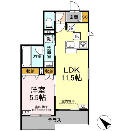 1/11 間取