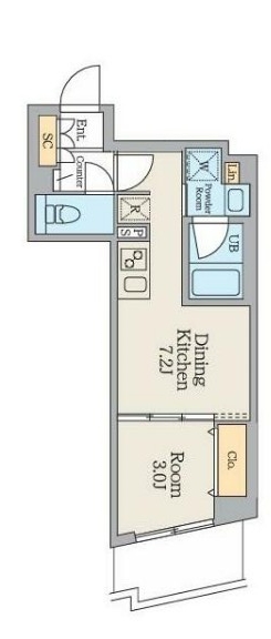 Garden Xavis不動前の間取り