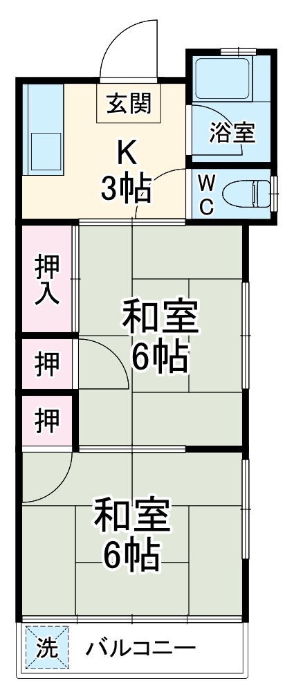 ダイヤコーポ曽谷の間取り