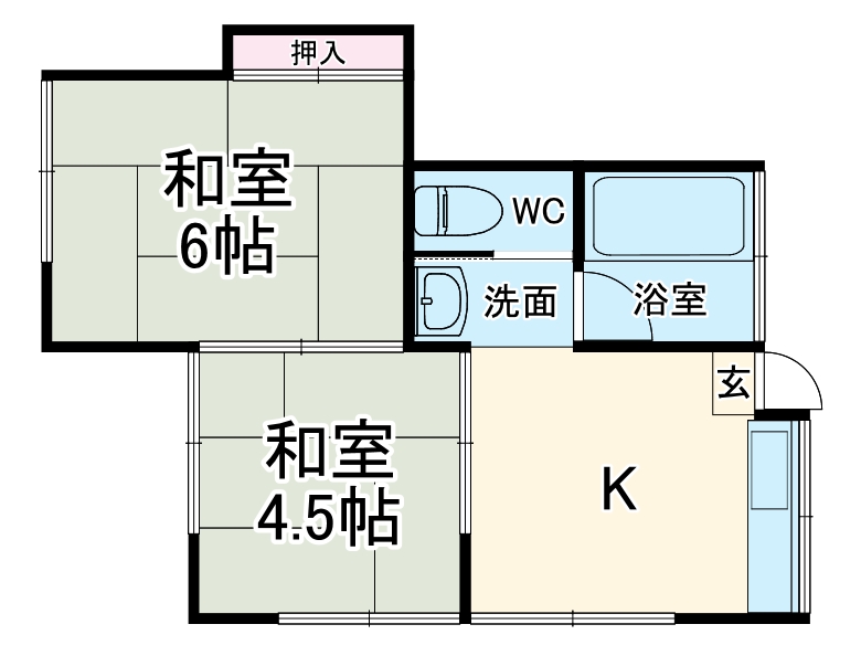 寿ハイツの間取り