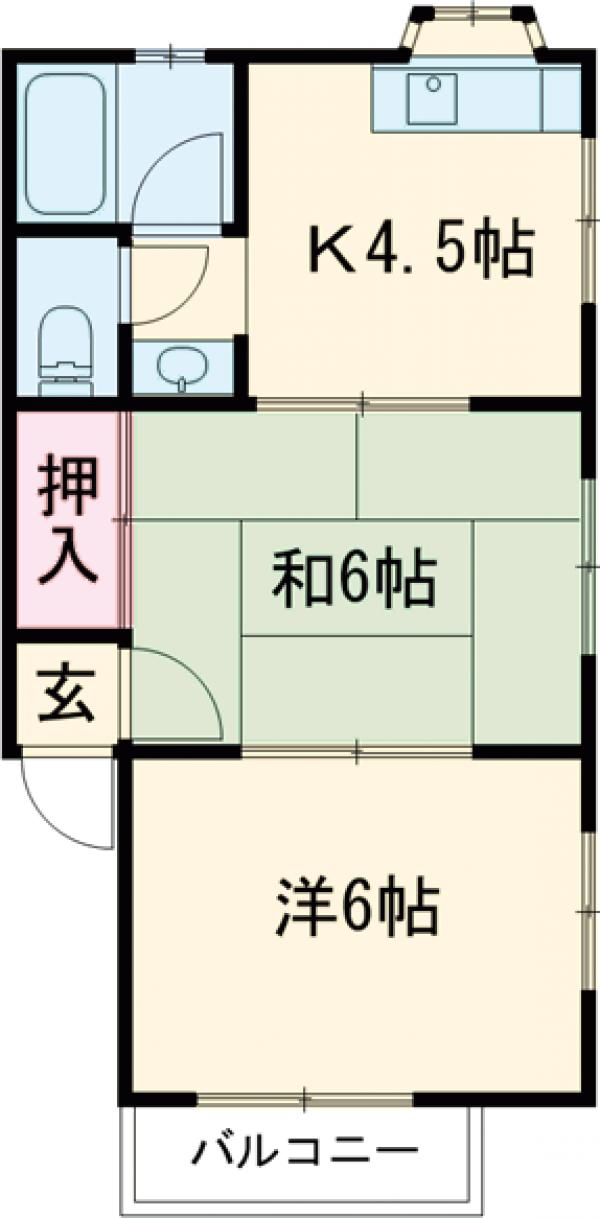塙イエローハイツの間取り