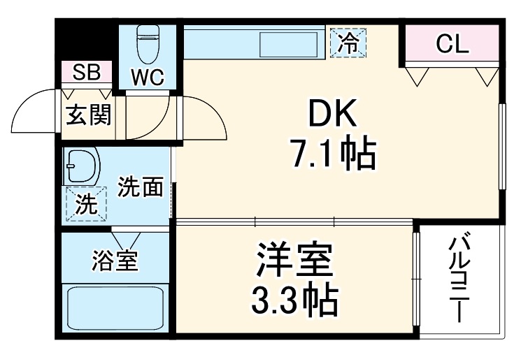 Sunglow朝潮橋の間取り
