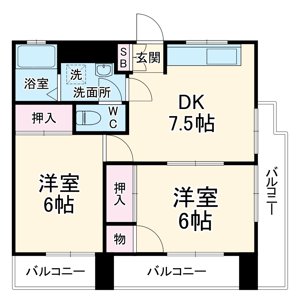 エンパイア宮元町ビルの間取り