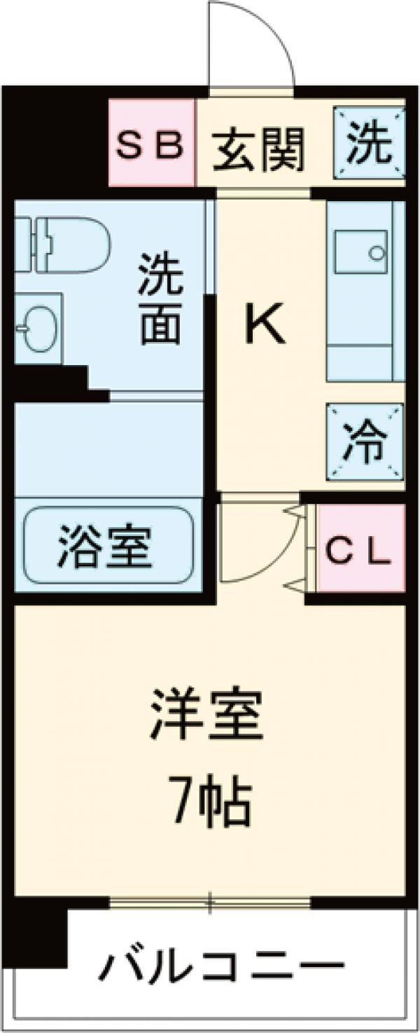 ドゥーエ西大島Ⅱの間取り