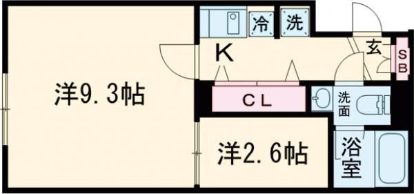 レジデンス北新宿の間取り