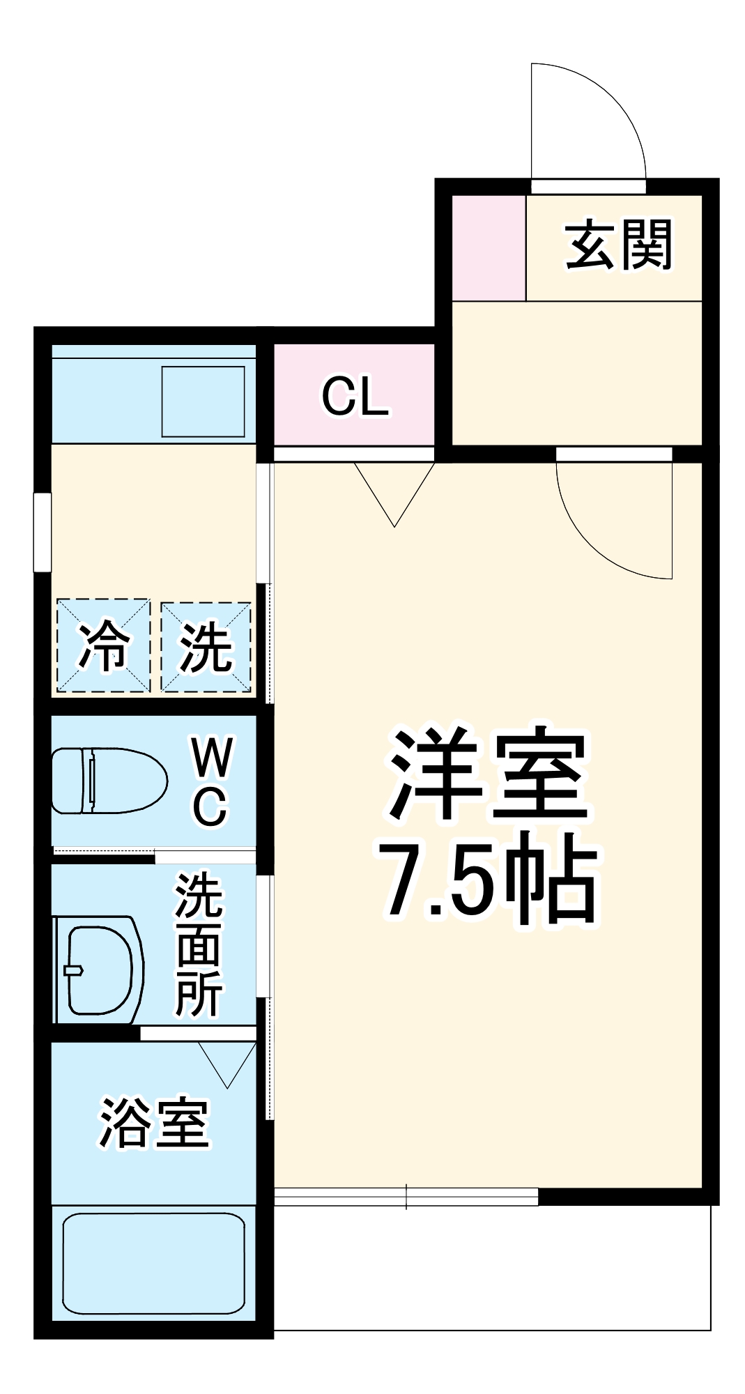 ラフェット三ツ沢の間取り