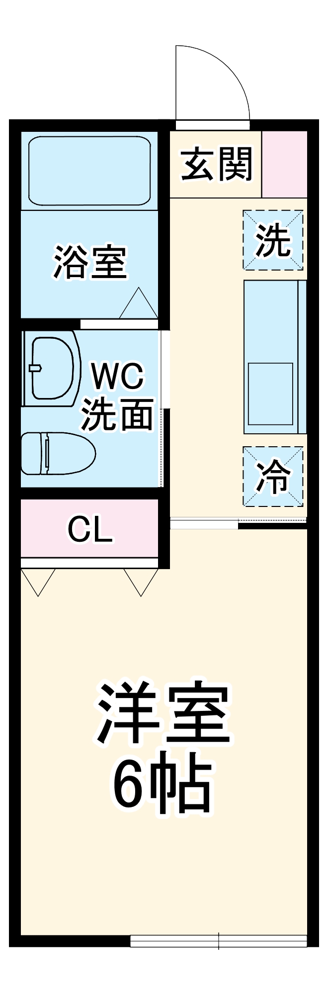 ラフェット三ツ沢の間取り