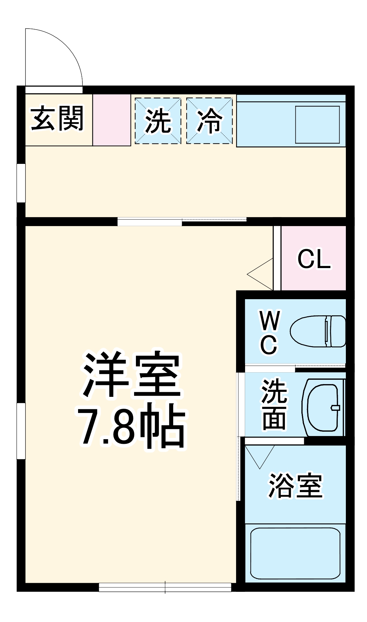 ラフェット三ツ沢の間取り