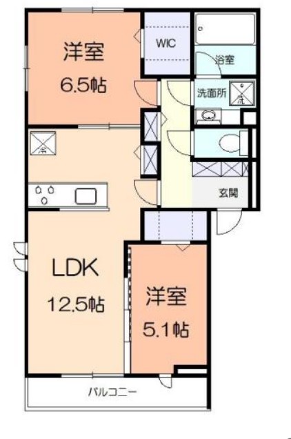 エスポワールⅢの間取り