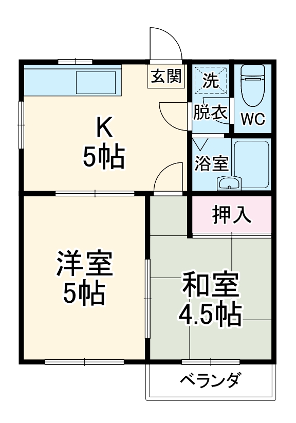 フレンドヴィラ1の間取り
