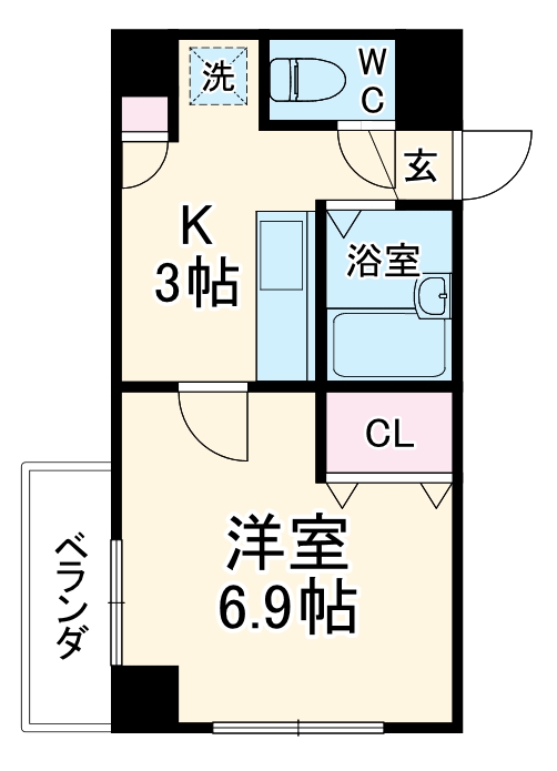クレール車道の間取り