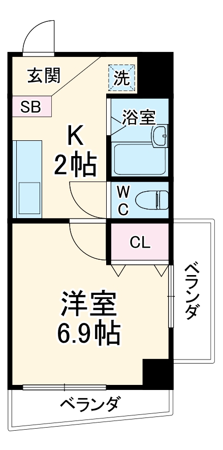 クレール車道の間取り