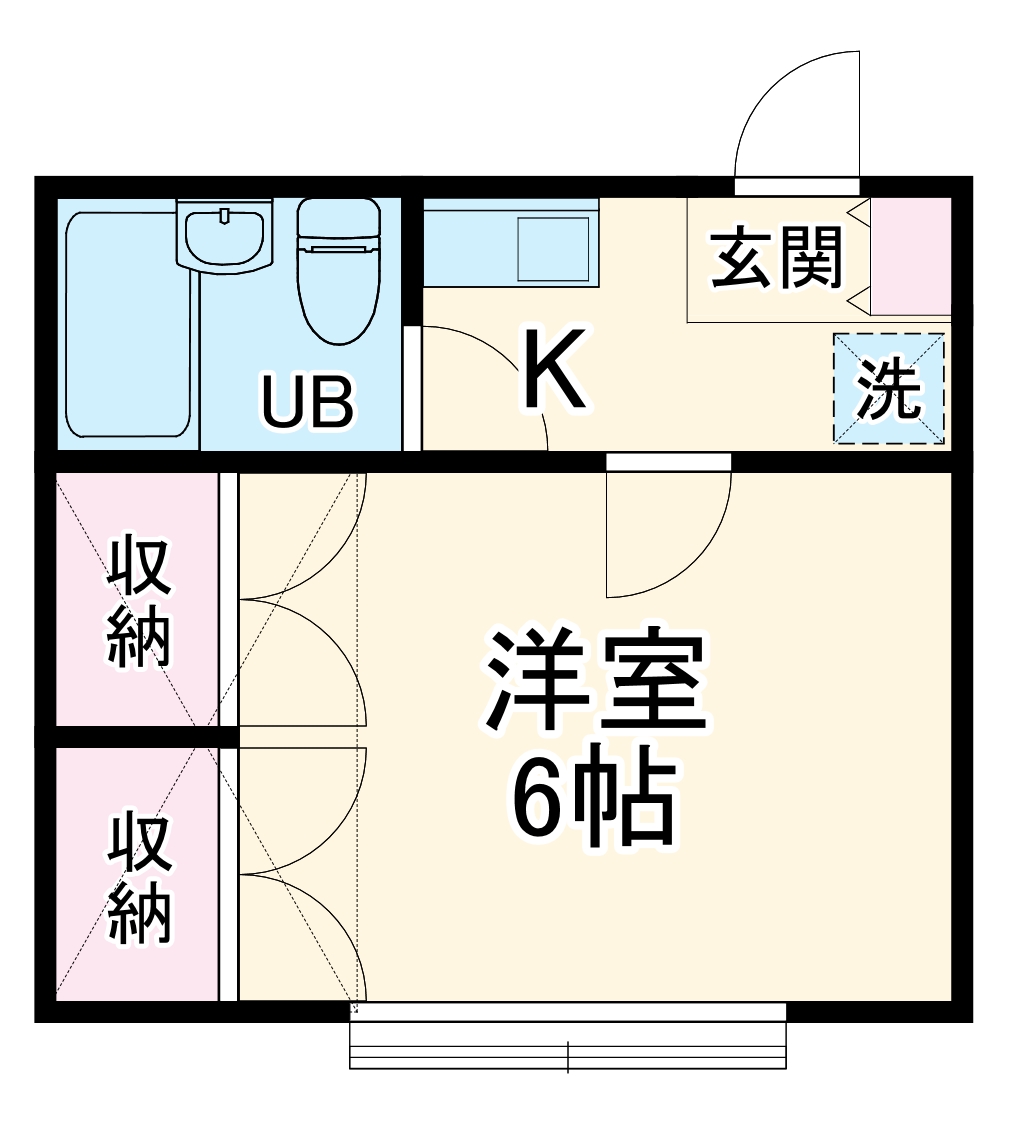 ローズアパート62番館の間取り