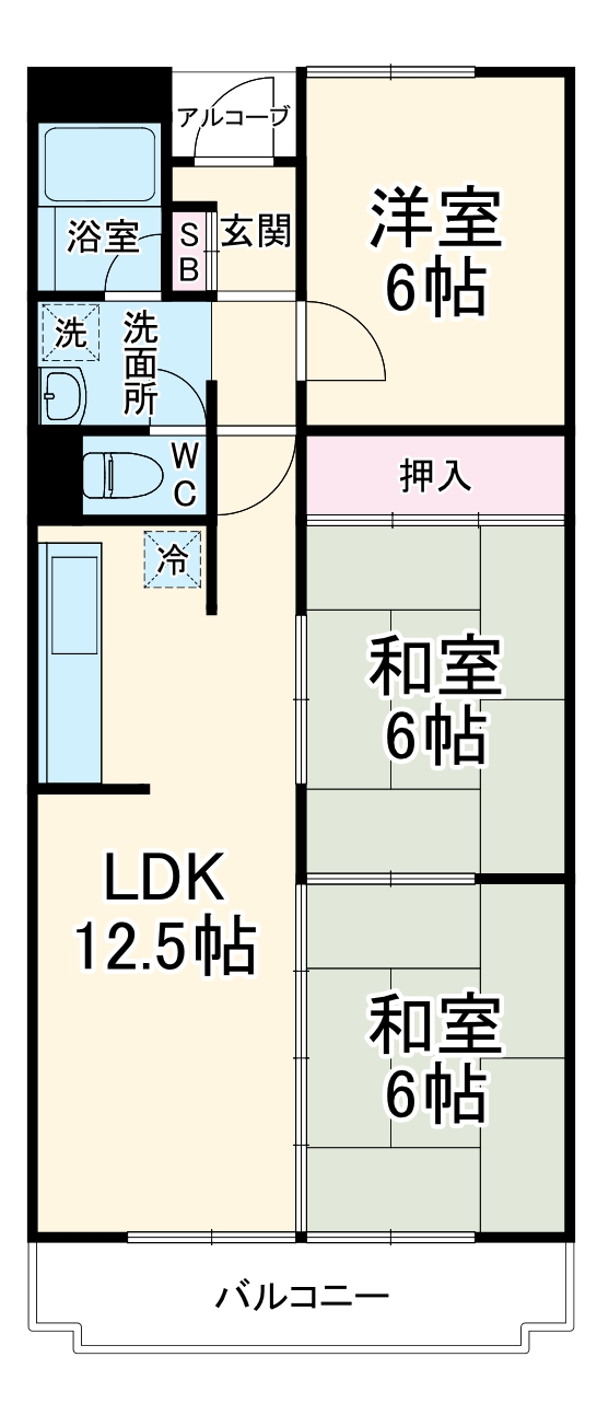 INOVE高畑の間取り