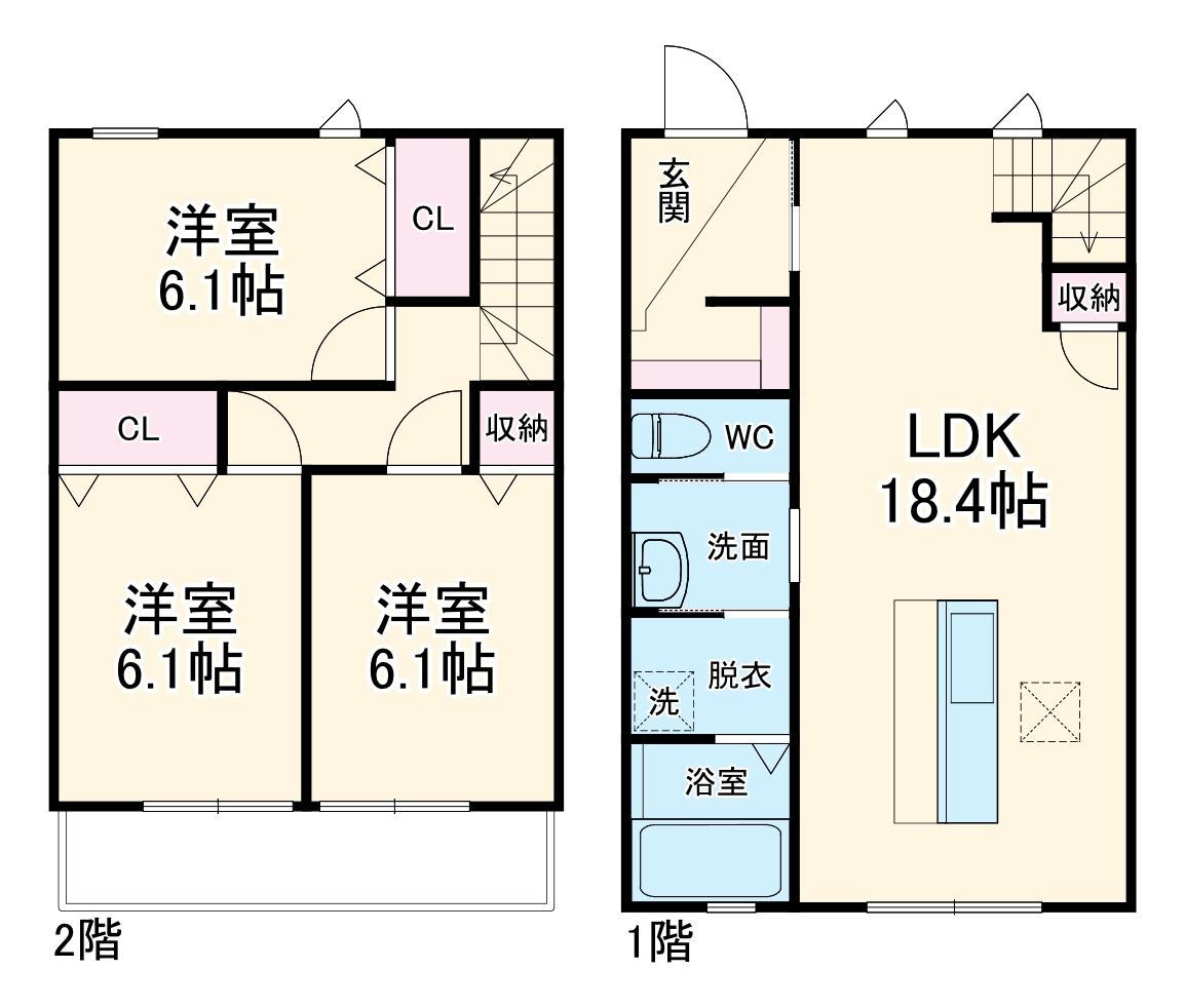 CASITA芳川の間取り